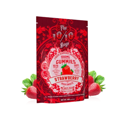 STRAWBERRY Liquid Diamond Infused Gummies