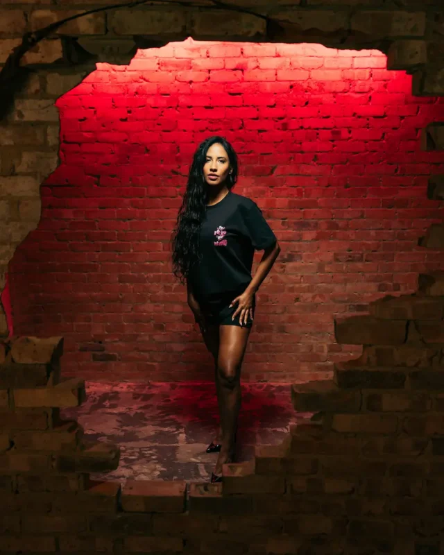 Black graphic T-shirt by The 10/10 Boys used to illustrate the difference between streetwear vs merch