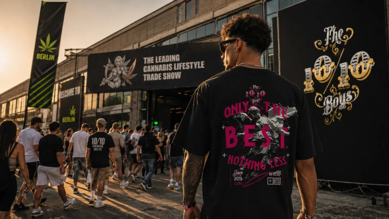 1010 Boys Mary Jane Berlin 2026 stand entrance with Only the Best tee
