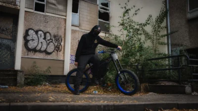The 10/10 Boys hoodie worn during a Bikelife Birmingham urban ride