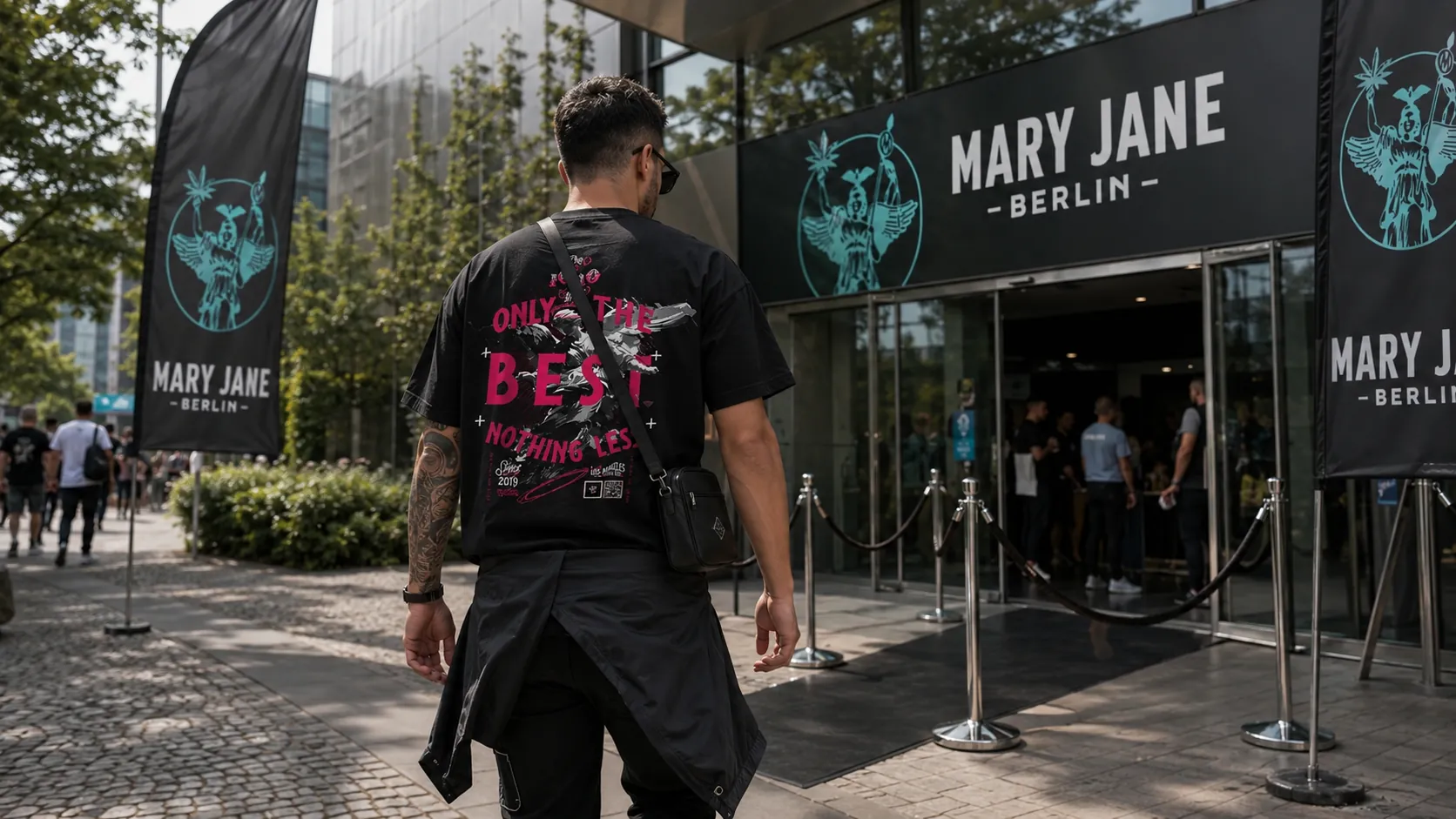 Graphic tee streetwear event outfit at Mary Jane Berlin by The 10/10 Boys