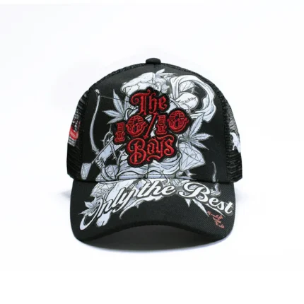 10/10 Boys Angel Hat trucker cap with angel artwork and red embroidery