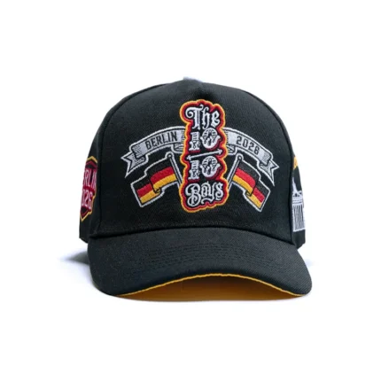 10/10 Boys Berlin limited-edition snapback with German flag accents and gold detailing