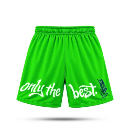 California's Finest green shorts - back