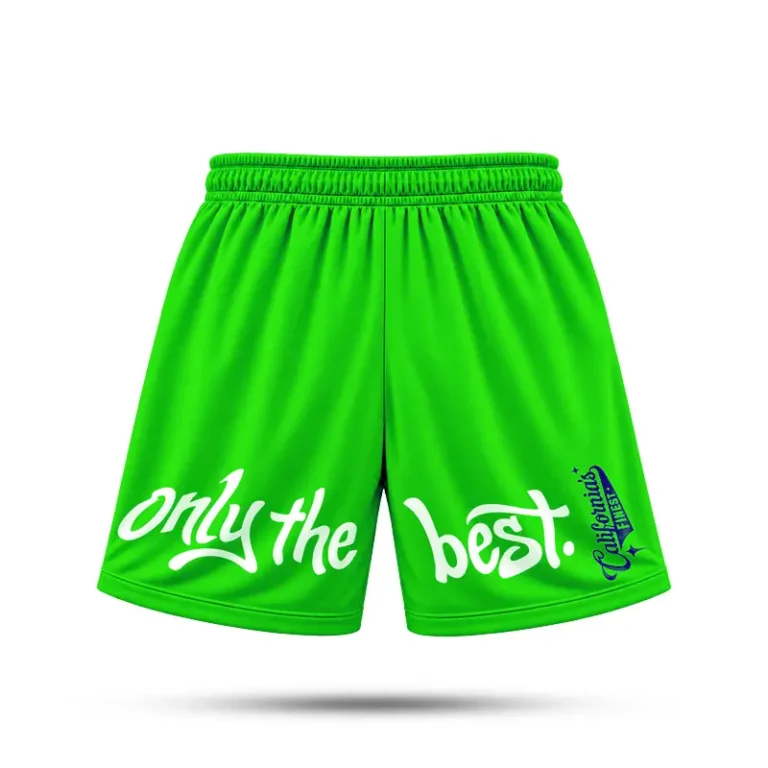 California's Finest green shorts - back
