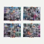 The four panels of the Original 10/10 Canvas Set by GavinBrownArt, shown together in a two-by-two grid