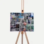 Panel 3 of the Original 10/10 Canvas Set by GavinBrownArt, led by ELEVATE and a blue 1010, front view